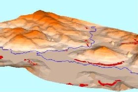 Model terénu Nečtinska